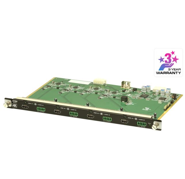 Aten VM7814 4 Port HDMI 4K Input Board for VM1600A/VM3200, Superior video quality, Audi-enabled, stereo audio can be embeded, Cable Quality Tester Aten VM7814 4 Port HDMI 4K Input Board for VM1600A/VM3200, Superior video quality, Audi-enabled, stereo audio can be embeded, Cable Quality Tester